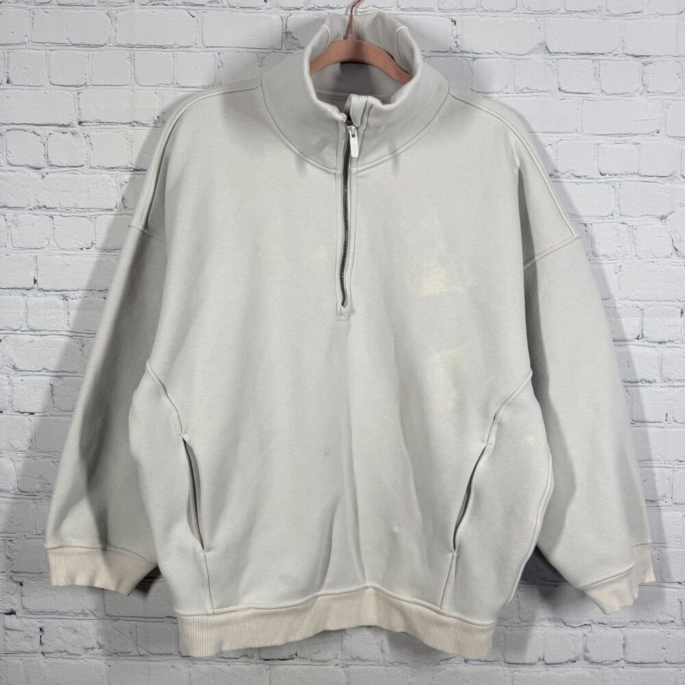 Lululemon Thick Fleece 1/2 Zip Pullover Sweatshirt Women XS Athleisure Oversized